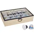 קופסא מעץ ל-15 קפסולות קפה