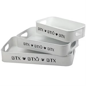 מגש מתכת - לבן - אדם לאדם אדם