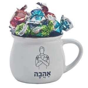 ספל מדבר בתוספת בונבוני שוקולד